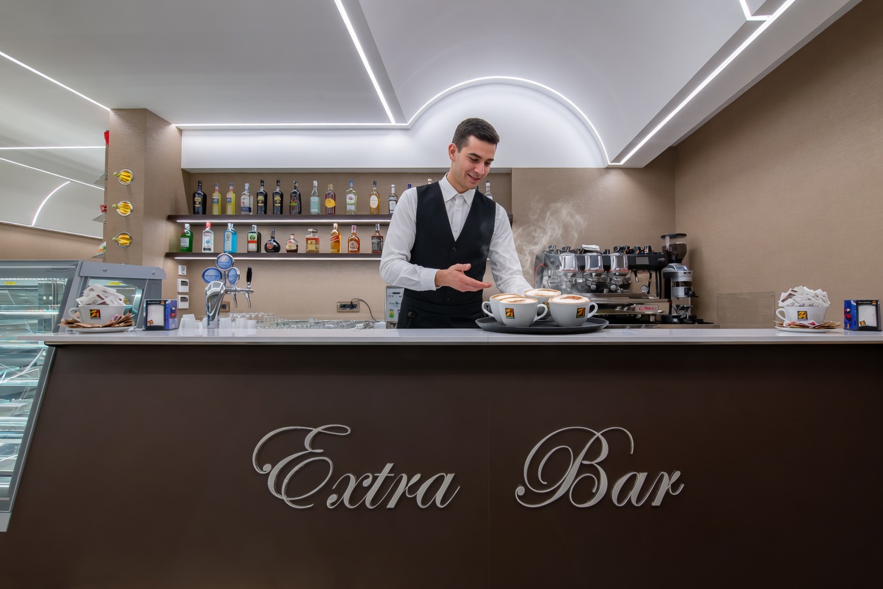 Caffè espresso o cappuccino Extra Bar