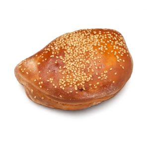 Calzone al forno con prosciutto cotto e mozzarella